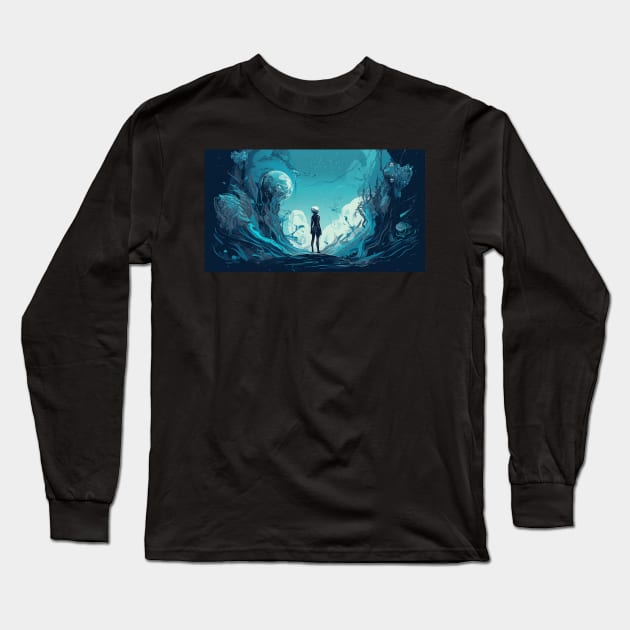 Sci Fi Art - Worlds Beyond Long Sleeve T-Shirt by LetsGetInspired